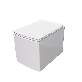 Унитаз подвесной Grossman Санфаянс GR-4460S белый с сиденьем микролифт безободковый каскадный смыв